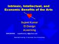 Intrinsic, Intellectual, and Economic Benefits of the Arts