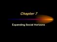 Expanding Social Horizons
