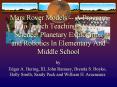 Mars Rover Models -- A Program to Enrich Teaching Space Science, Planetary Exploration and Robotics In Elementary And Middle School