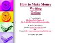 How to Make Money Writing Online