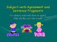 Subjectverb Agreement and Sentence Fragments