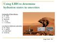 Using LIBS to determine hydration states in smectites