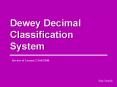 Dewey Decimal Classification System