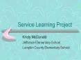 Service Learning Project