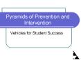 Pyramids of Prevention and Intervention