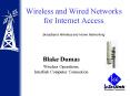 Wireless and Wired Networks for Internet Access