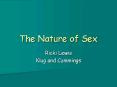 The Nature of Sex