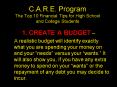 C.A.R.E. Program The Top 10 Financial Tips for High School and College Students