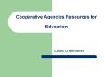 Cooperative Agencies Resources for Education