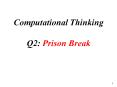 Computational Thinking Q2: Prison Break