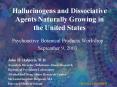 Hallucinogens and Dissociative Agents Naturally Growing in the United States
