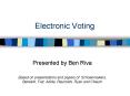 Electronic Voting