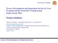 Process Development and Integration for the SixYear Program and the Statewide Transportation Improve
