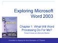 Exploring Microsoft Word 2003