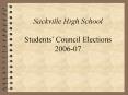 Sackville High School Students Council Elections 200607