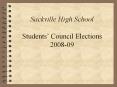 Sackville High School Students Council Elections 200809
