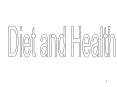 Diet and Health