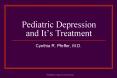 Pediatric Depression and Its Treatment