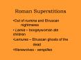 Roman Superstitions
