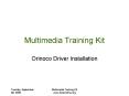 Multimedia Training Kit