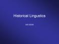 Historical Lingustics