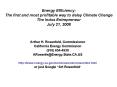 Energy Efficiency: The first and most profitable way to delay Climate Change The Indus Entrepreneur