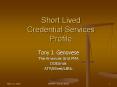 Short Lived Credential Services Profile