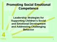 Promoting Social Emotional Competence