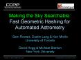 Making the Sky Searchable: Fast Geometric Hashing for Automated Astrometry