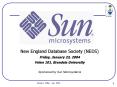 New England Database Society NEDS