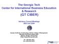 The Georgia Tech Center for International Business Education