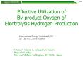 Effective Utilization of Byproduct Oxygen of Electrolysis Hydrogen Production