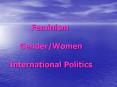 Feminism GenderWomen International Politics
