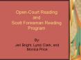 OpenCourt Reading and Scott Foresman Reading Program