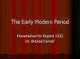 The Early Modern Period