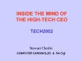 INSIDE THE MIND OF THE HIGHTECH CEO TECH2002