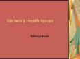Womens Health Issues