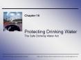 Protecting Drinking Water The Safe Drinking Water Act