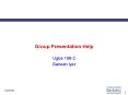 Group Presentation Help