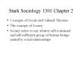 Stark Sociology 1301 Chapter 2