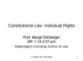 Constitutional Law: Individual Rights