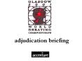 adjudication briefing