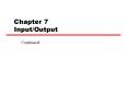 Chapter 7 InputOutput