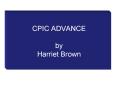 CPIC ADVANCE by Harriet Brown