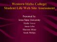 Western Idaho College: Student Life Web Site Assessment