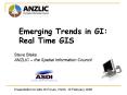 Presentation to Web Enabled GIS Strategies Conference