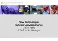 New Technologies to Scale Up Microfinance Xavier Reille CGAP Senior Manager