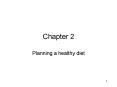 Planning a healthy diet