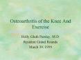Osteoarthritis of the Knee And Exercise