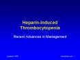 HeparinInduced Thrombocytopenia